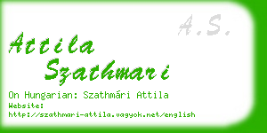 attila szathmari business card
